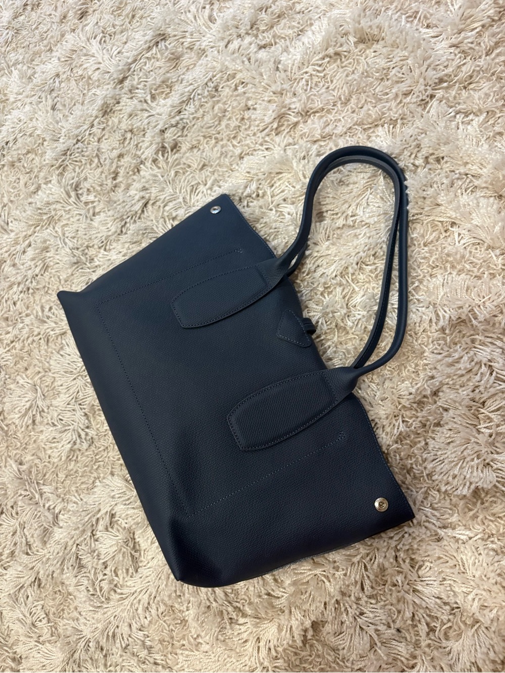 Longchamp Roseau Leather Shoulder Tote - Picture 4 of 9